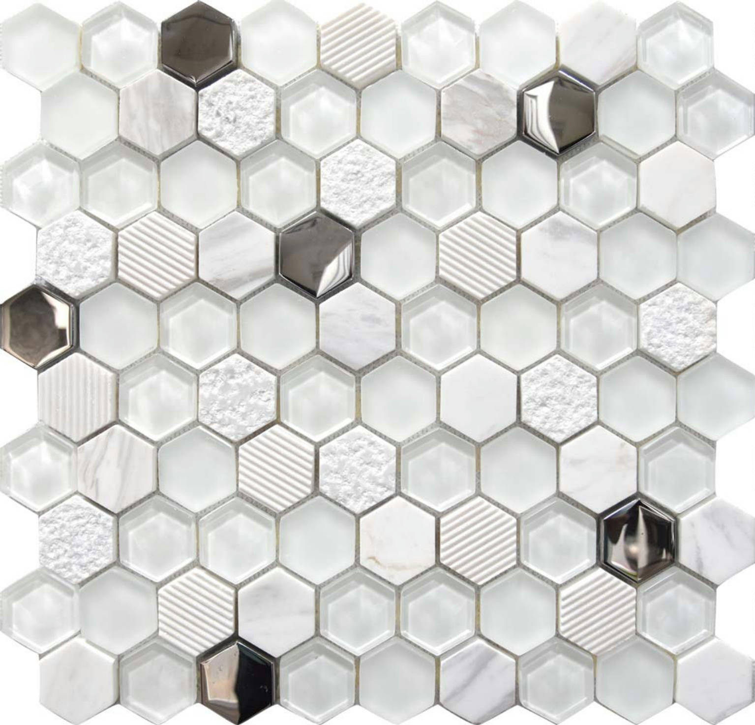 HEXAGONO BLANCO 30X30 B=1PCS