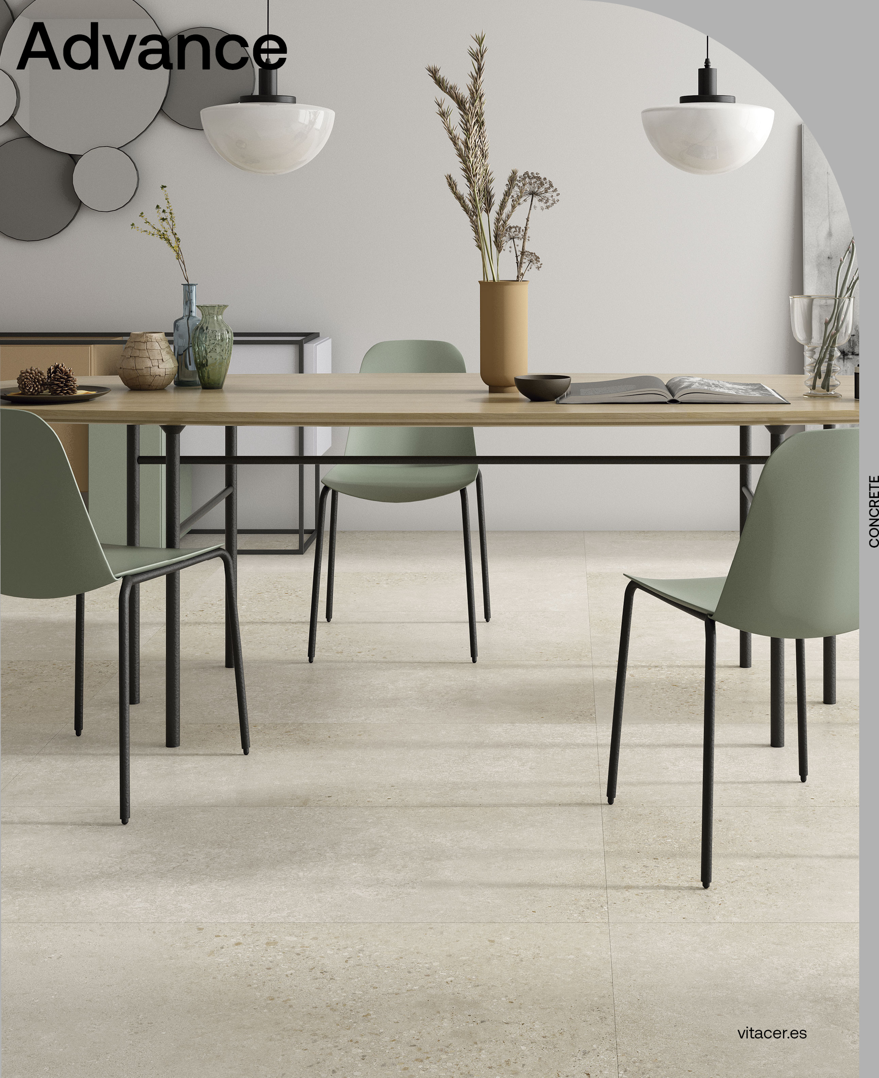 ADVANCE GREY 60X60 B=1.44 M²