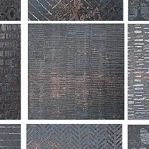 COSTRUIRE METALLO NERO 60X60 NAT RECT B=1.08 M²