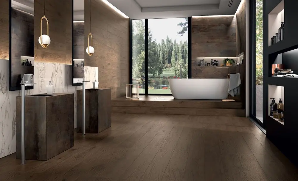 BELFAST WALNUT 20X160 CM RECT B=1.28 M²