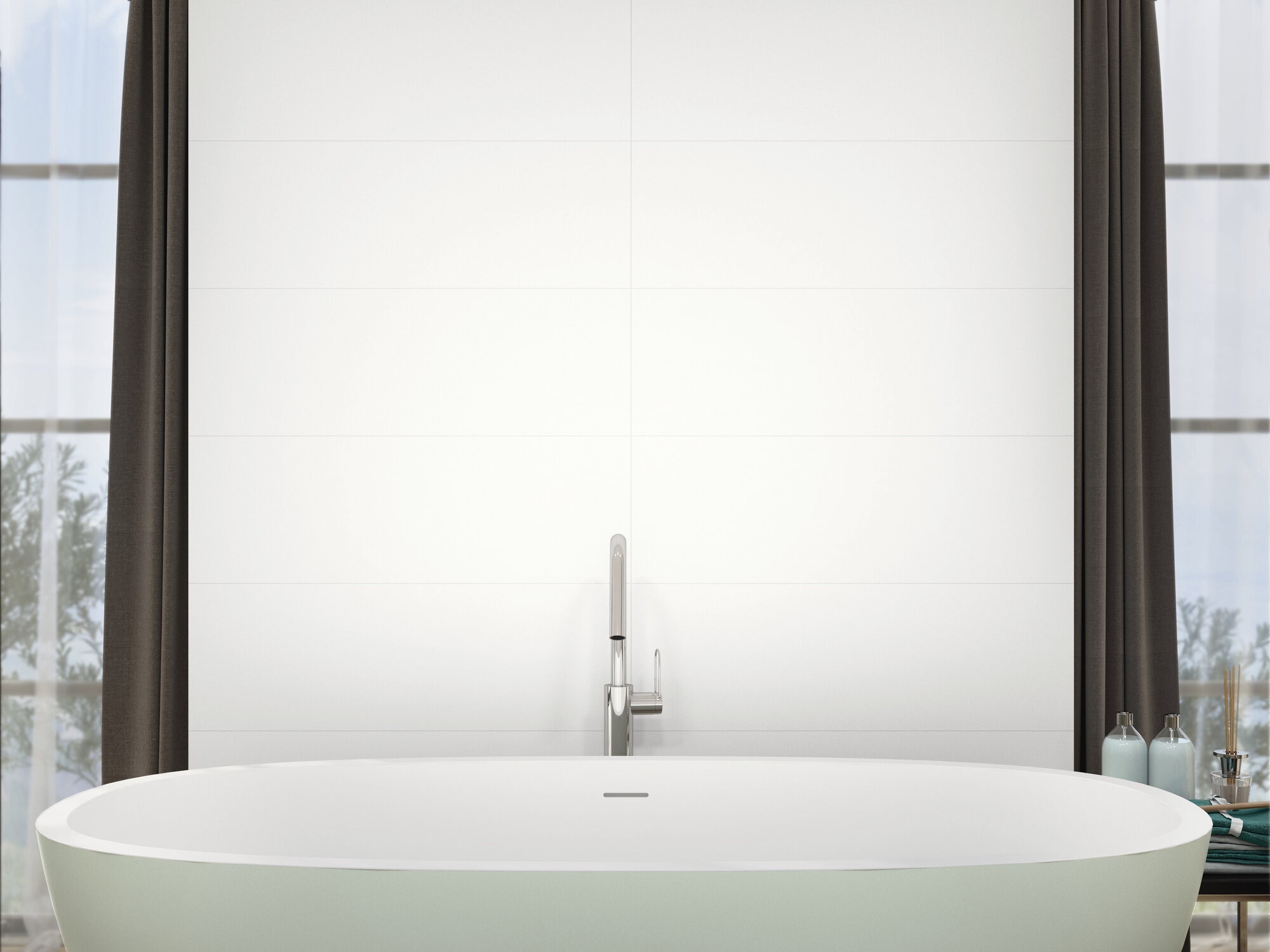 ALL WHITE MATT RECT B=1.35M²