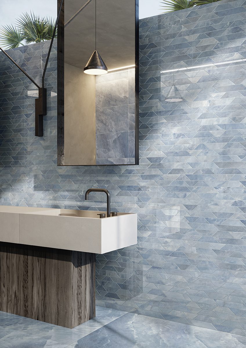 Carreau de ciment HEXA Terni Noir 23×27