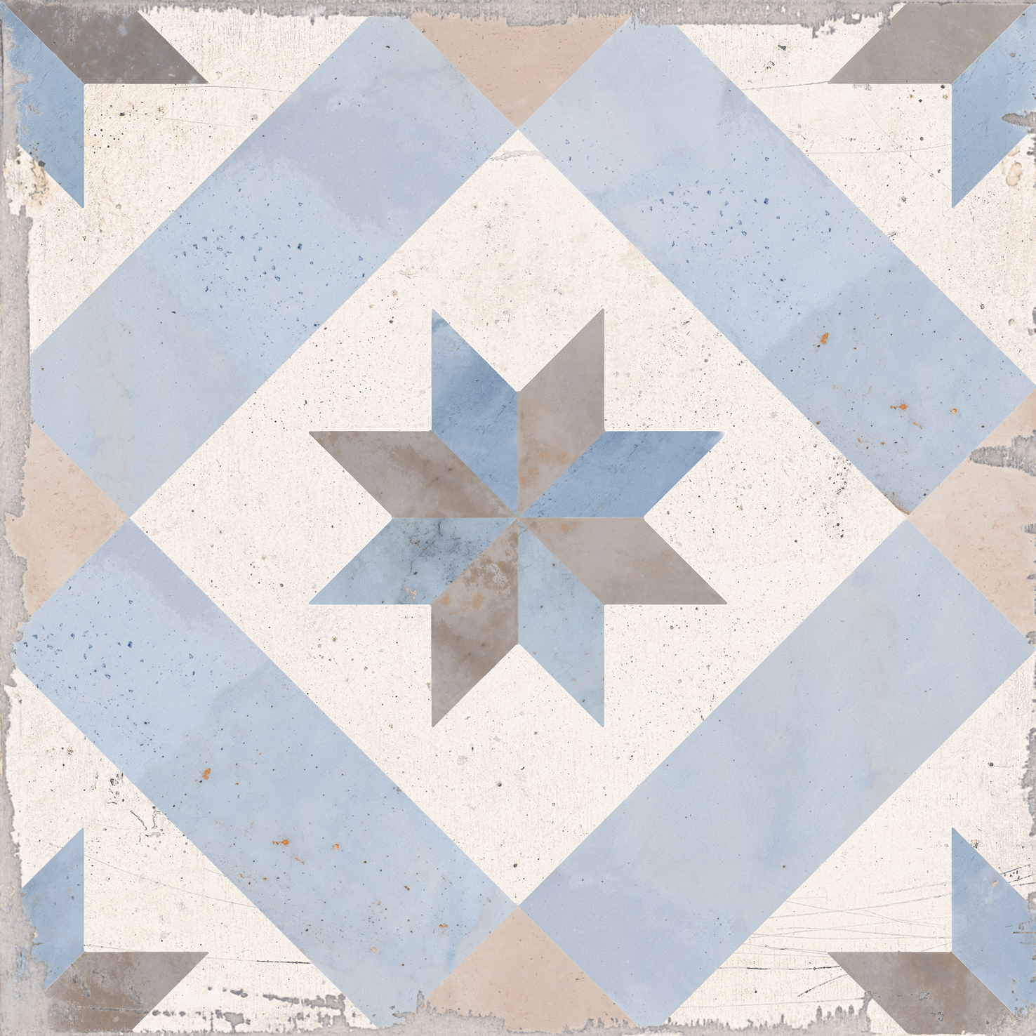 Carreau de ciment Vichy Mar 25×25