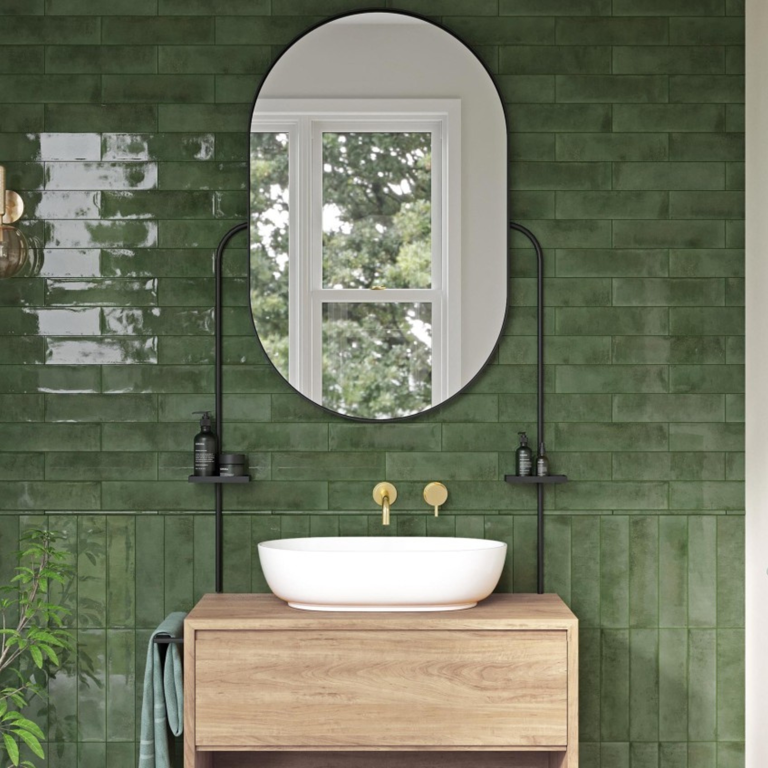 Carrelage Zellige Vibe Green 7,5×30