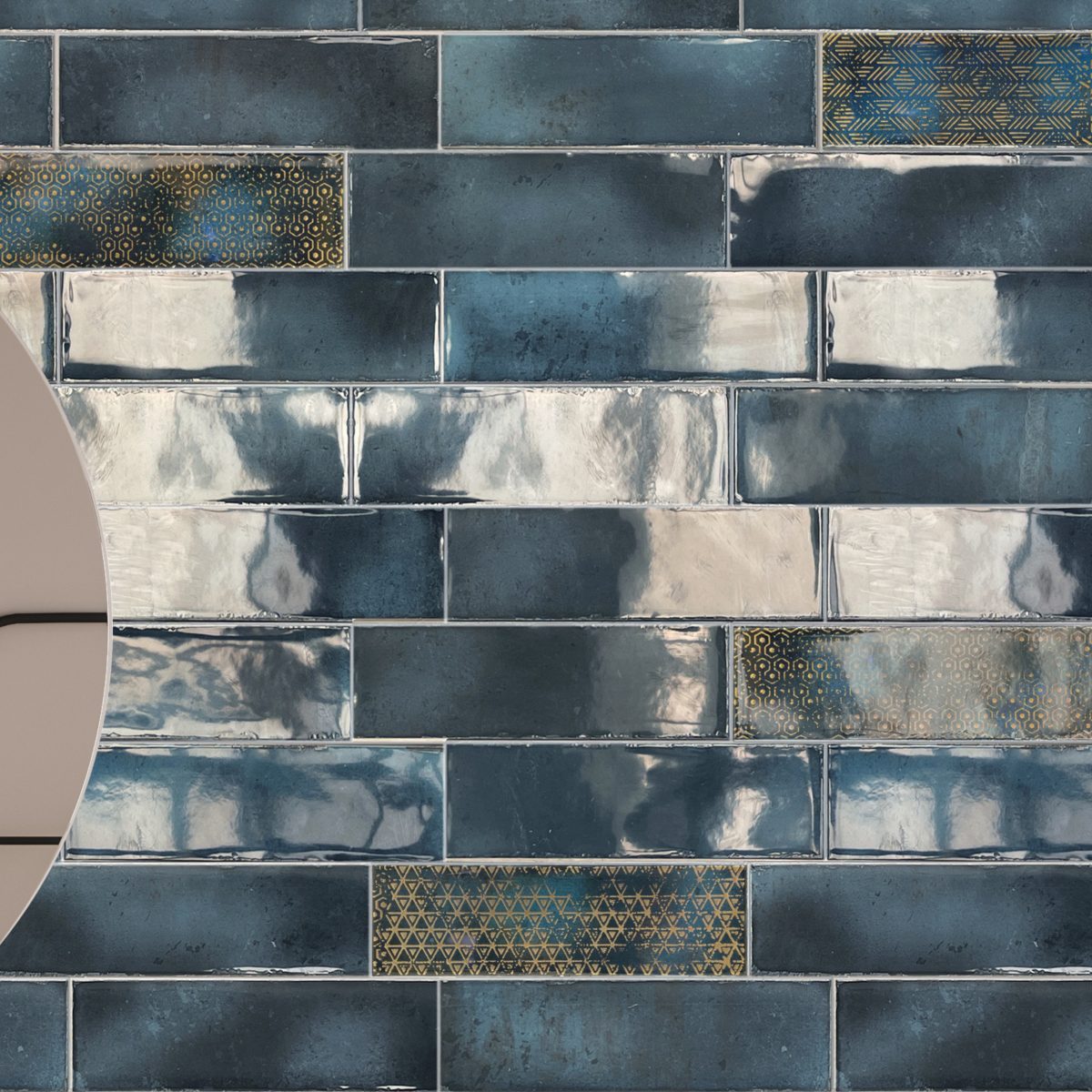 Carrelage Zellige Cosmos Blue Decor 6,9×24