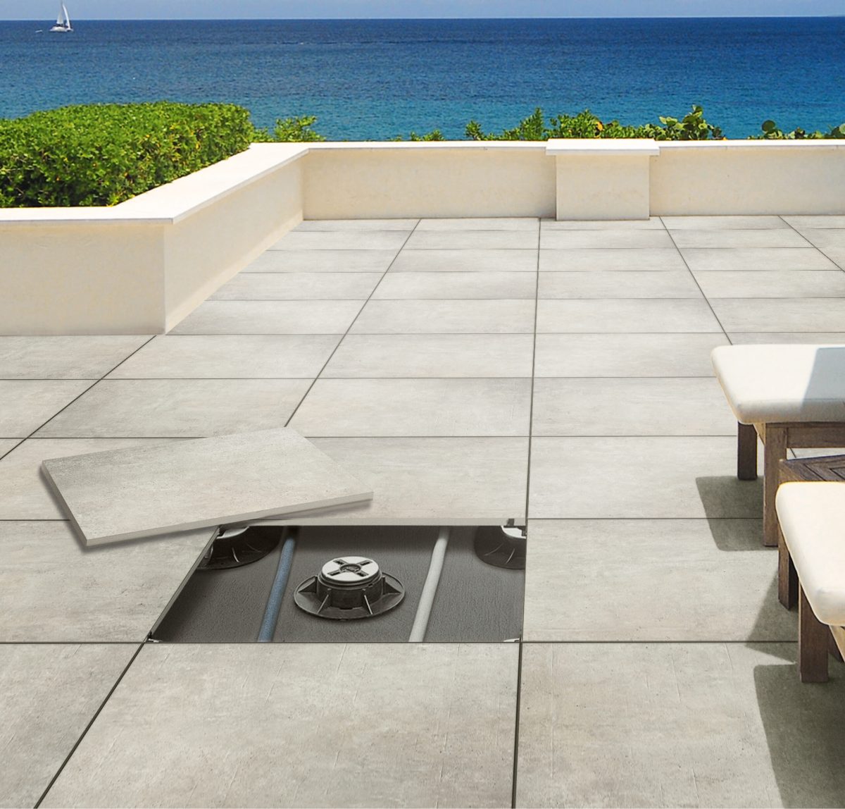 Carrelage Zellige Epoque Gris Nuage