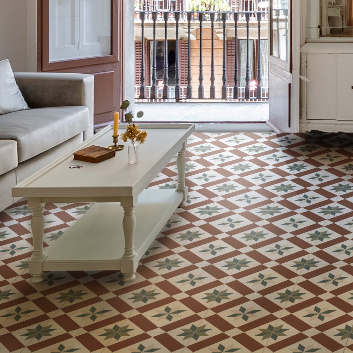 Carreau de ciment victorian molly 20×20