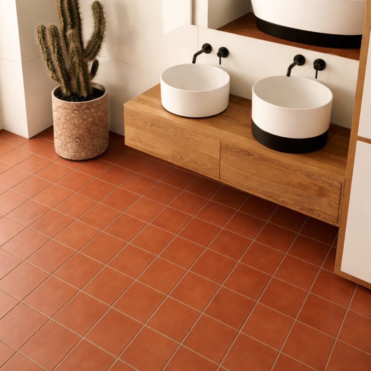 Carreau de ciment Floral Olive 20×20