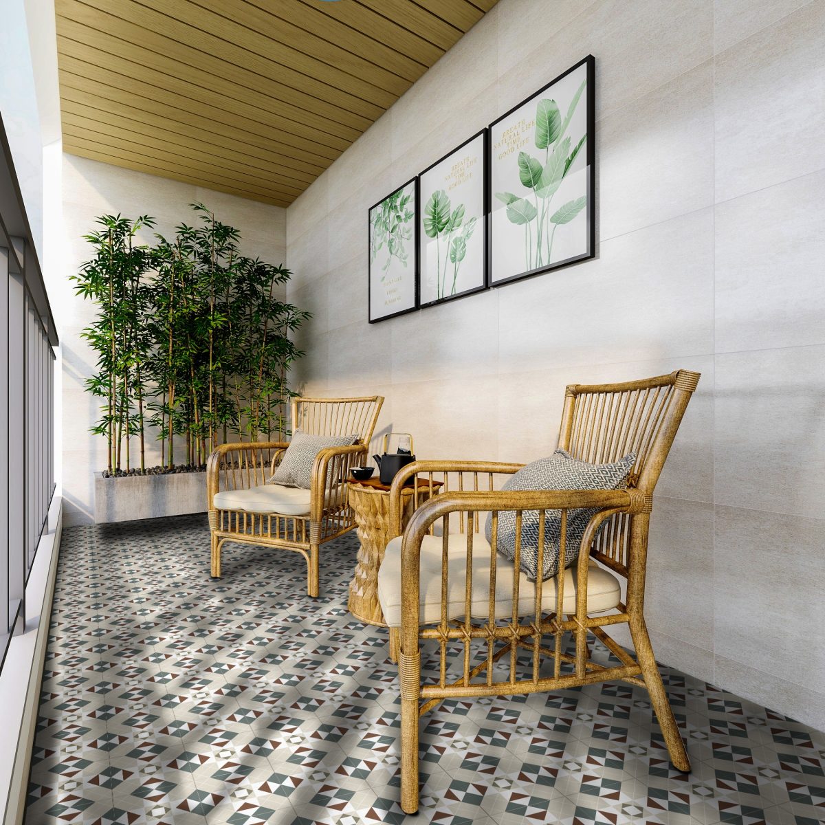 Carrelage Zellige Tanger Gris Soir 7,5×30