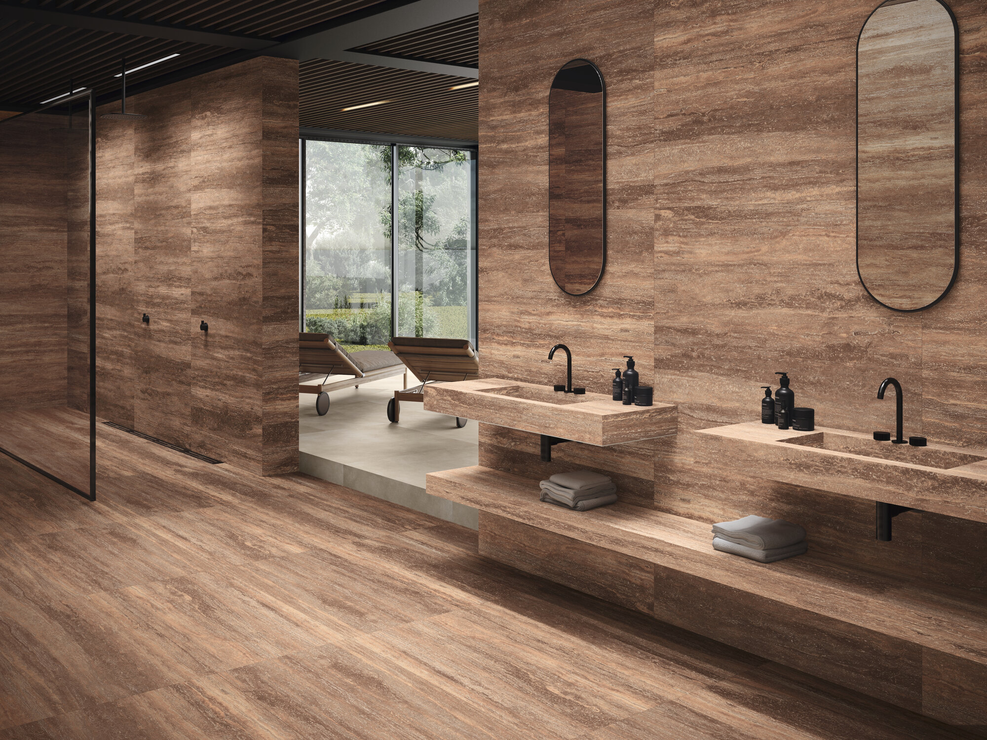 Espace de vie avec carrelage AGRA