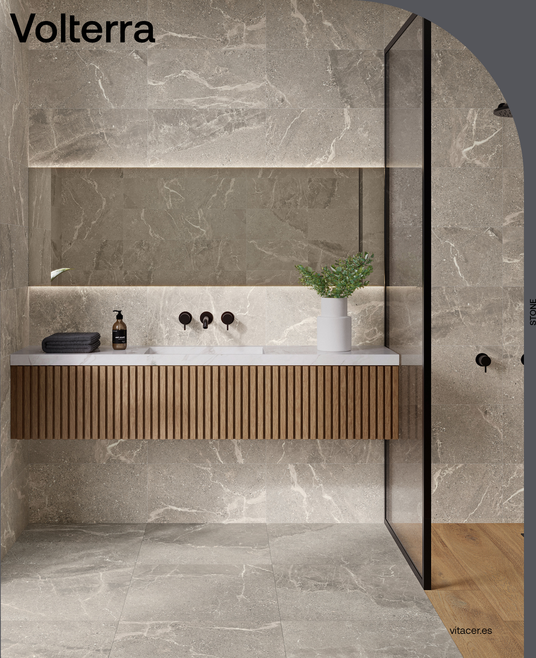 VOLTERRA GREY 100X100 B=1.98M²