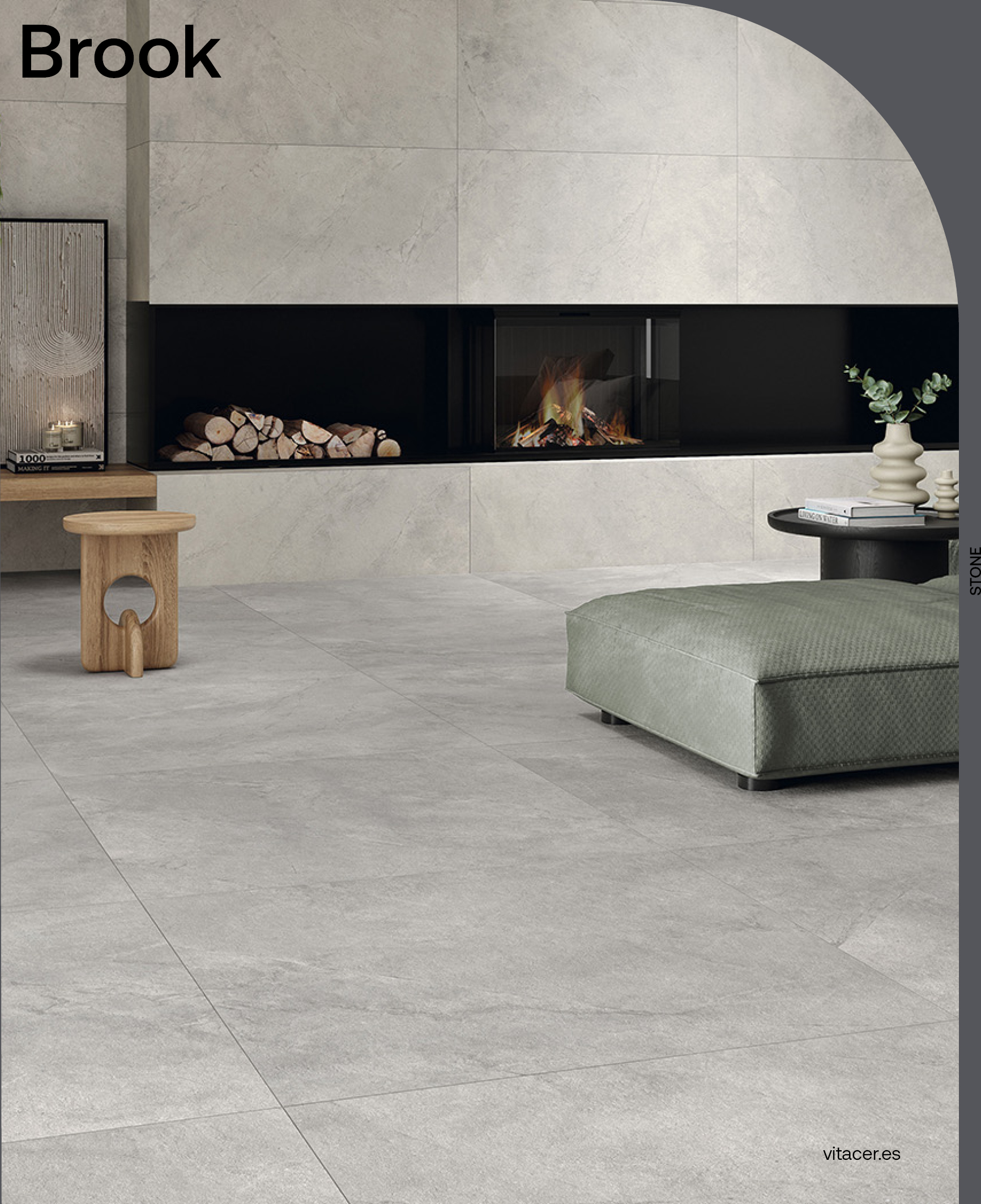 BROOK GREY 100x100 B=1.98 M²