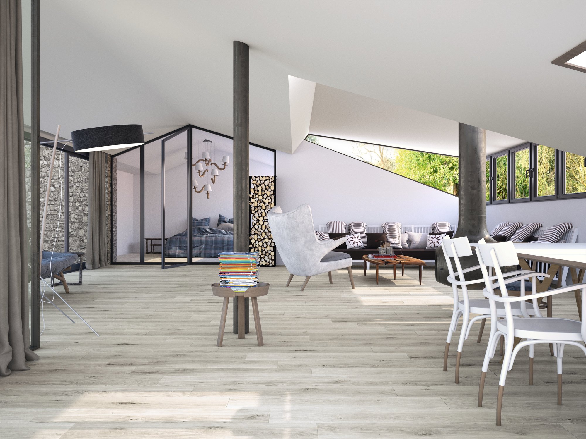 WOOD RELIEVE 20X121.5 CM B=1.20 M² OREGON